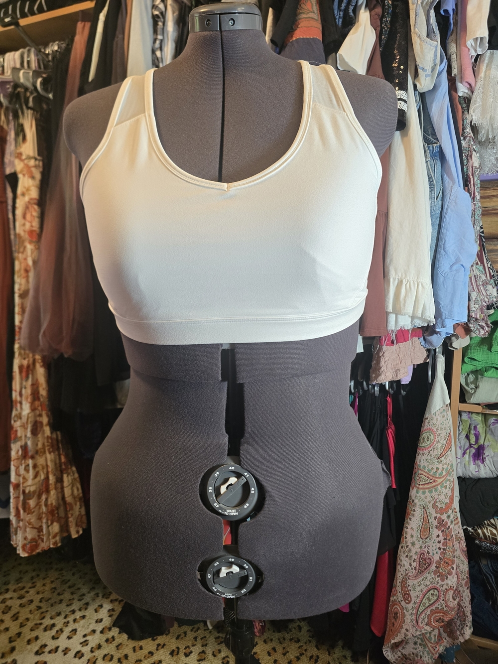 Reebok White Sports Bra